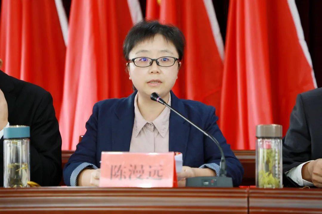 党委副书记陈漫远主持会议。誓师大会现场第一个议程：观看《亮剑》片段第二个议程：镇党委副书记陈漫远布置