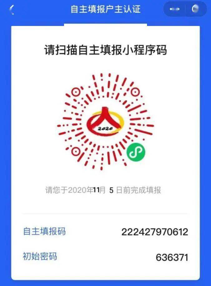 人口普查自主填报小程序直接上传_人口普查图片