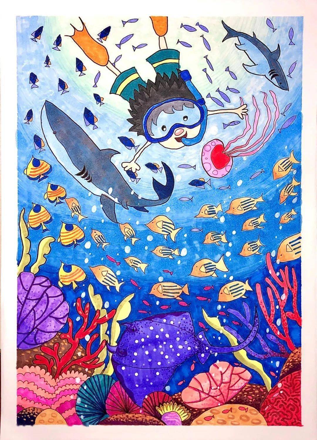 海底世界|插画|艺术插画|希塞视觉 - 原创作品 - 站酷 (ZCOOL)