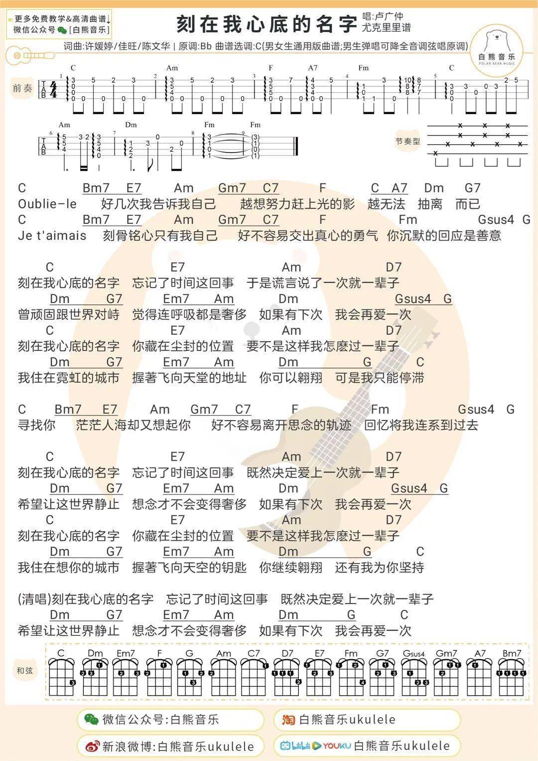 你的名字吉他简谱_每次都想呼喊你的名字吉他谱 张学友 G调弹唱 吉他世界网(2)