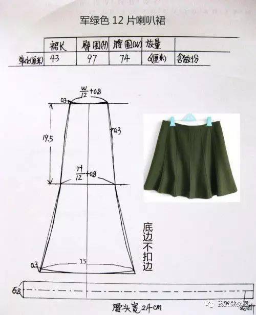 零基础学习八片喇叭裙制作教程_手机搜狐网