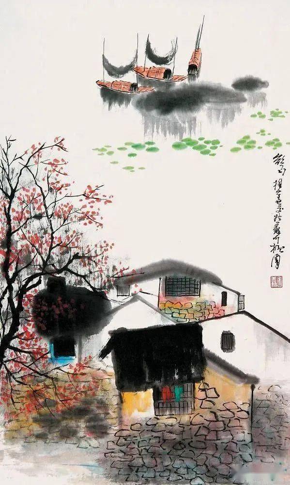 这位老画家的江南水乡，别样清新！_搜狐网