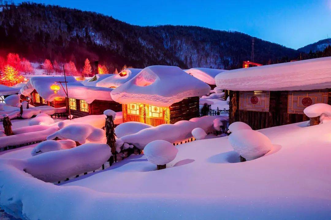 7天6晚雪乡漠河一路向北穿越祖国最美的冰雪王国赴一场雪国童话之旅