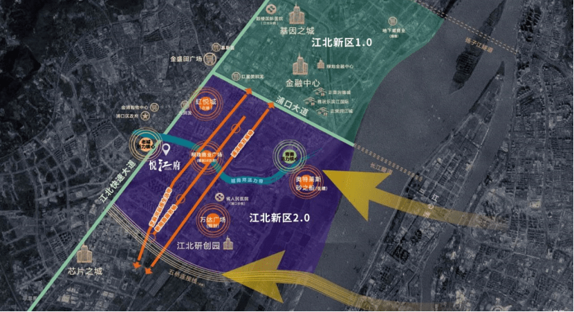 五桥新进展曝光"一步"城南中心,性价比抢占江北又一"芯"的机会来了!