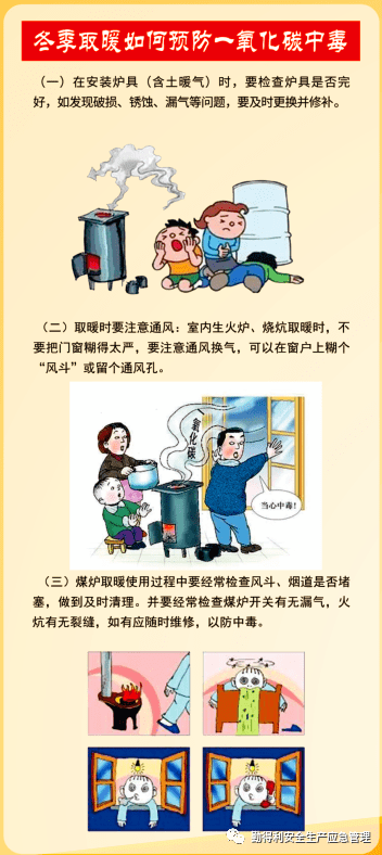 如何预防一氧化碳中毒