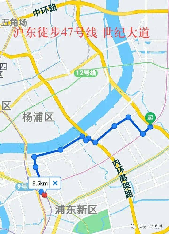 昌邑路左转--歇浦路左转--浦东滨江--福山路左转--世纪大道地铁站6号