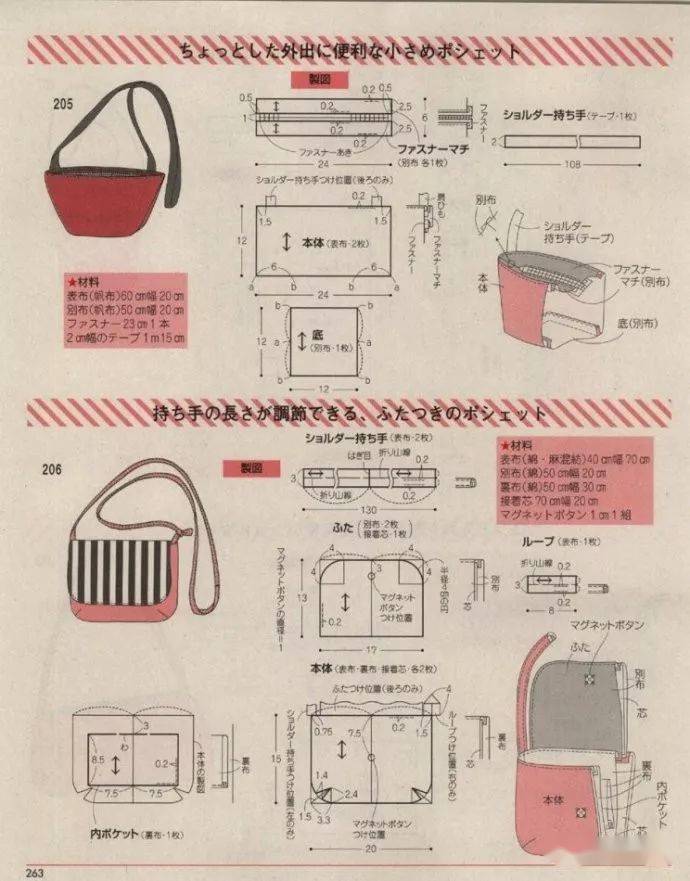 超多包包裁剪图包包自己做好看又便宜