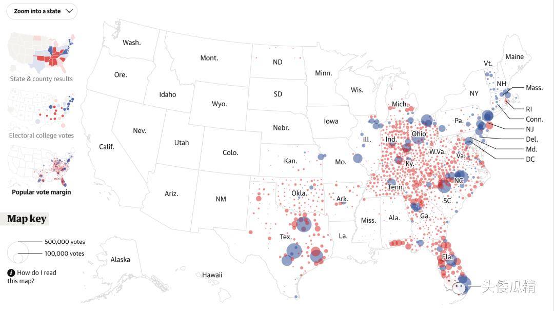 美国大选观察 | 新闻媒体的图表大混战