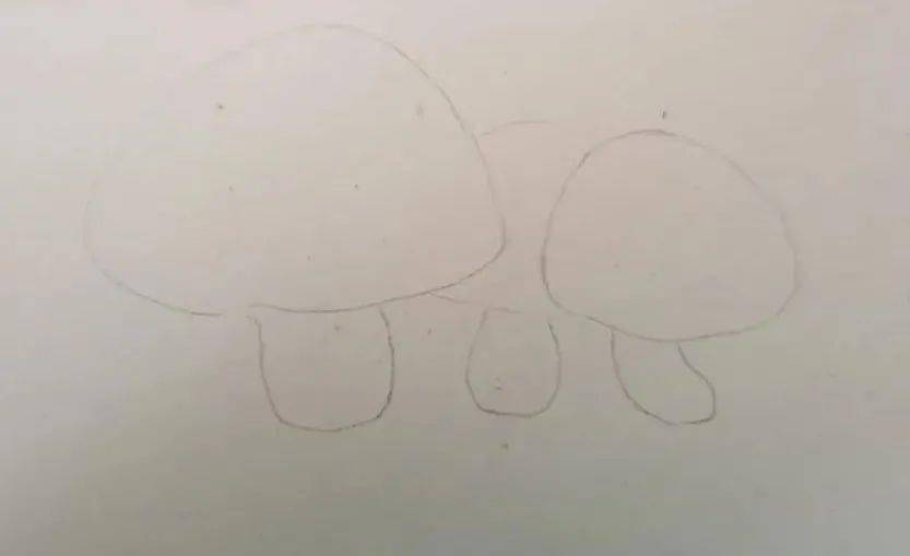 水彩教程 | 零基础画出婀娜的小蘑菇 画法步骤