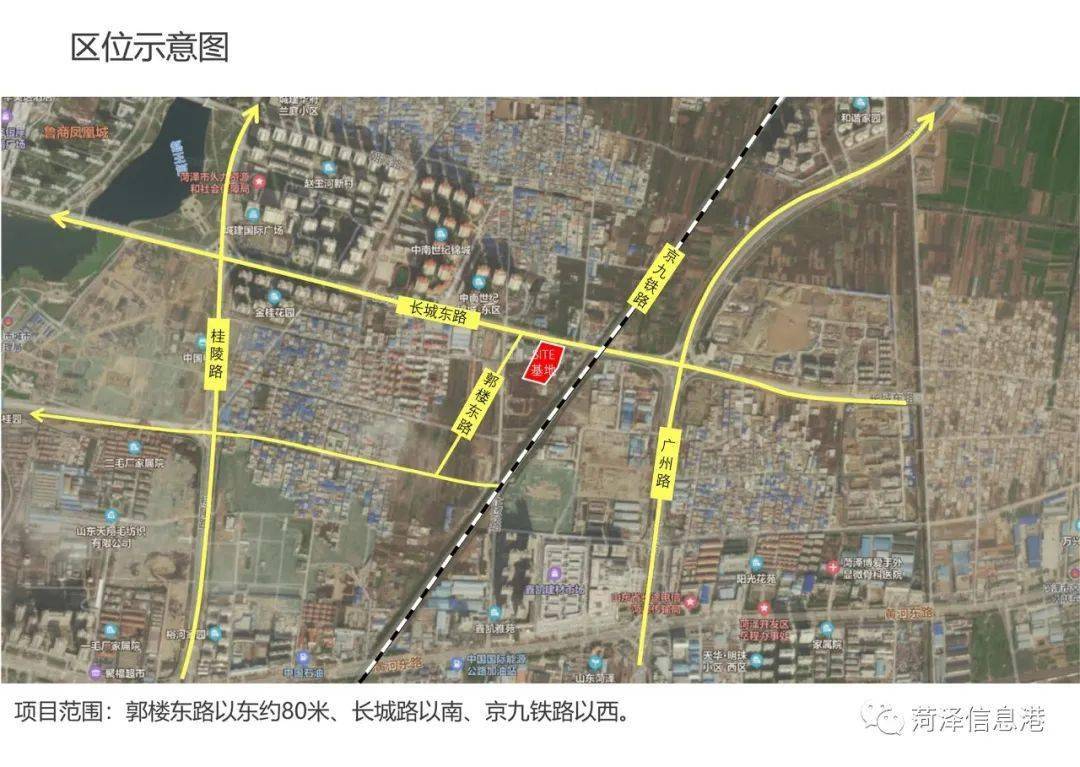 菏泽1地块2农贸市场规划方案公示涉及牡丹路八一路万福河长城路