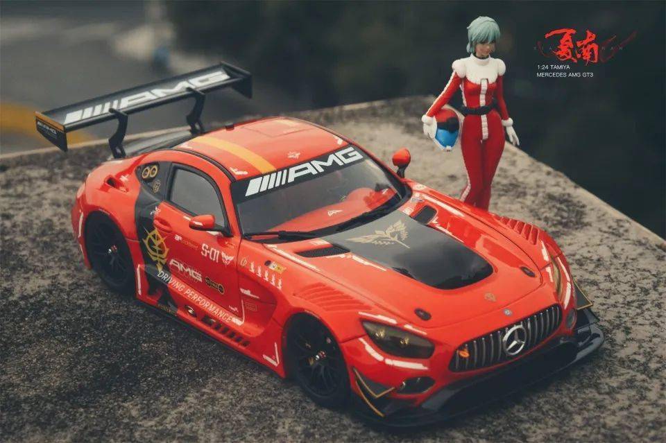 田宫1:24 奔驰 mercedes amg gt3 by 夏南