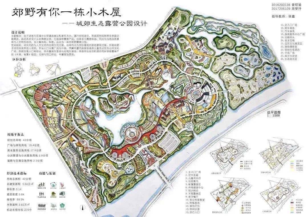 优秀作品成果展示 01 《郊野有你一栋小木屋 ——郊野生态露营公园