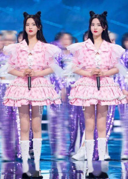 发型|杨超越的粉裙子太土气？被喷表演个寂寞的她要靠发型扳回一城！