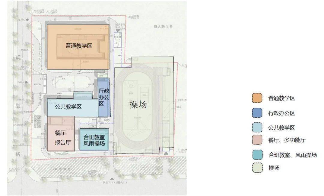 项目功能分区示意图