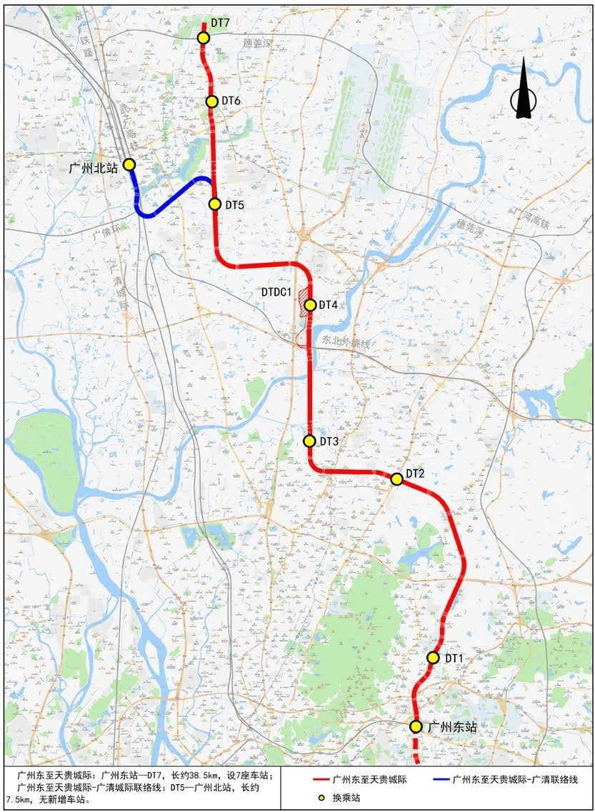 广州地铁18号线,22号线北延段车站方案首曝光_花都