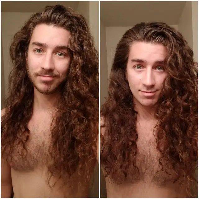 长发|一群喜欢留长发的男生各种po自拍，有些居然性感又妩媚啊！