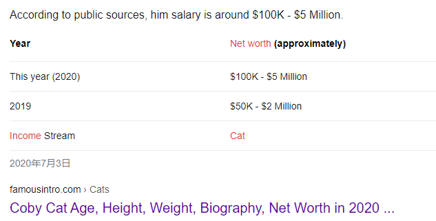 全球颜值最高的猫，年收入3500万！