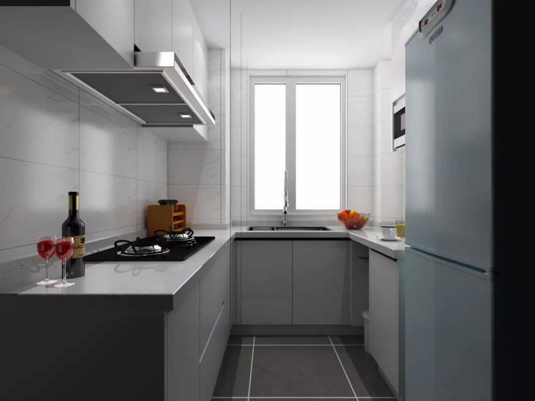 艾克斯橱柜 灰色台面搭配 自带高级感的灰色,能够厨房给人很舒适的