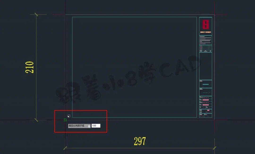 工程必备cad图纸1100打印可以量取的尺寸