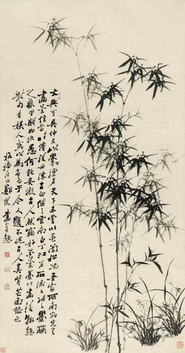 千年经典，中国绘画大师们笔下的墨竹_搜狐网