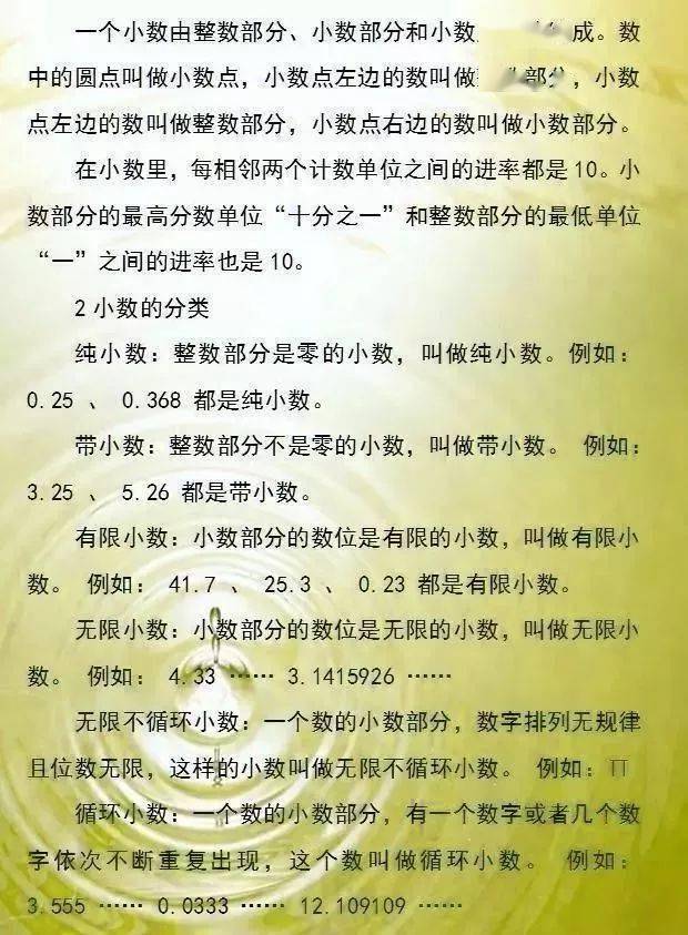 石网|为孩子期末复习助力17张小学数学必备知识点汇总图