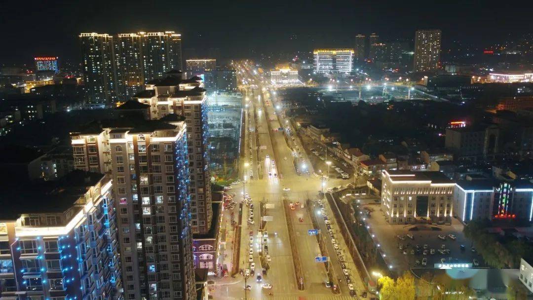 航拍寿阳,太美了!城市夜景美轮美奂,火爆朋友圈!