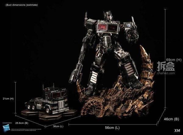 studios发布变形金刚系列暗黑擎天柱1/10雕像 产品比例:1/10 产品尺寸