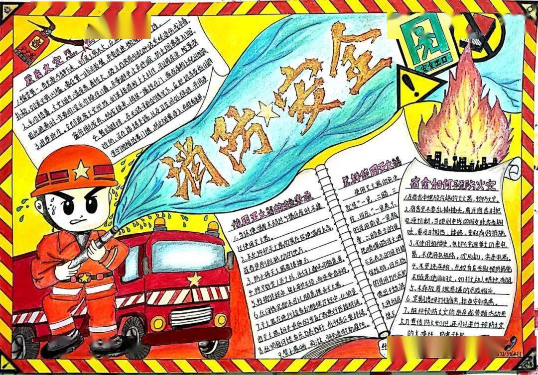 "消防安全月"——手抄报获奖名单公示