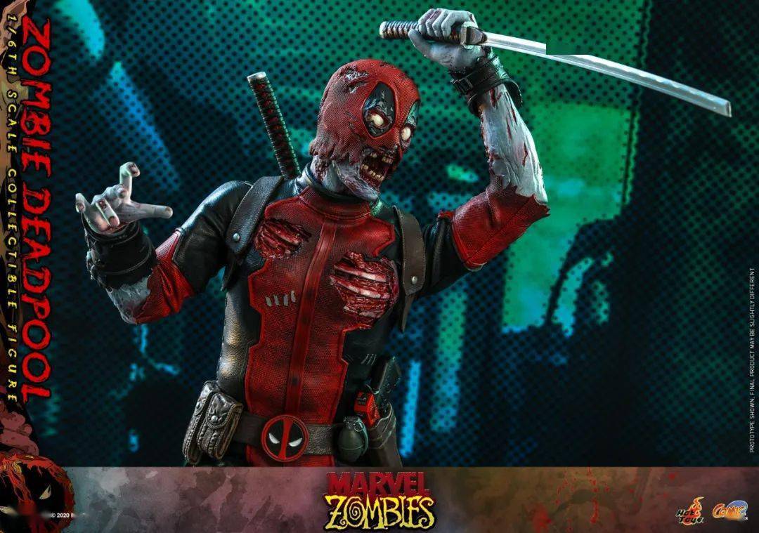 新品预定~ hottoys ht 1/6 cms06 丧尸死侍 zombie deadpool 可动人偶