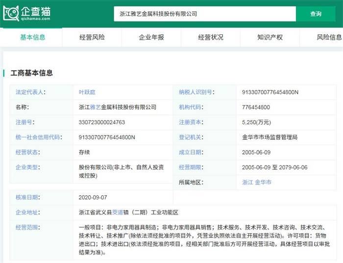 卖火盆年收1.5亿！雅艺科技冲刺“火盆第一股”