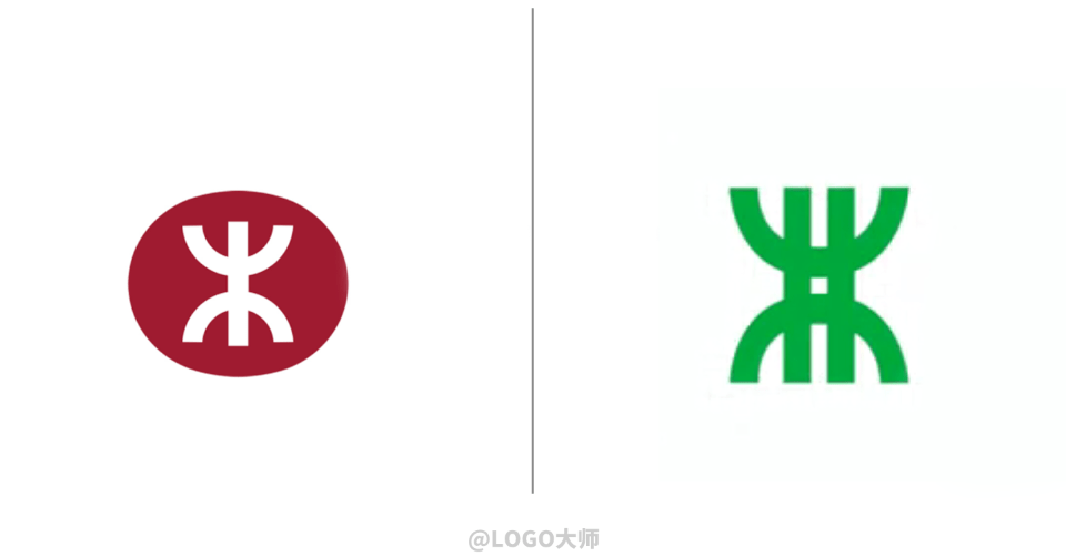 毕竟之前和港铁"撞脸" 当时的"抄袭"事件备受关注 港铁的logo 同样是