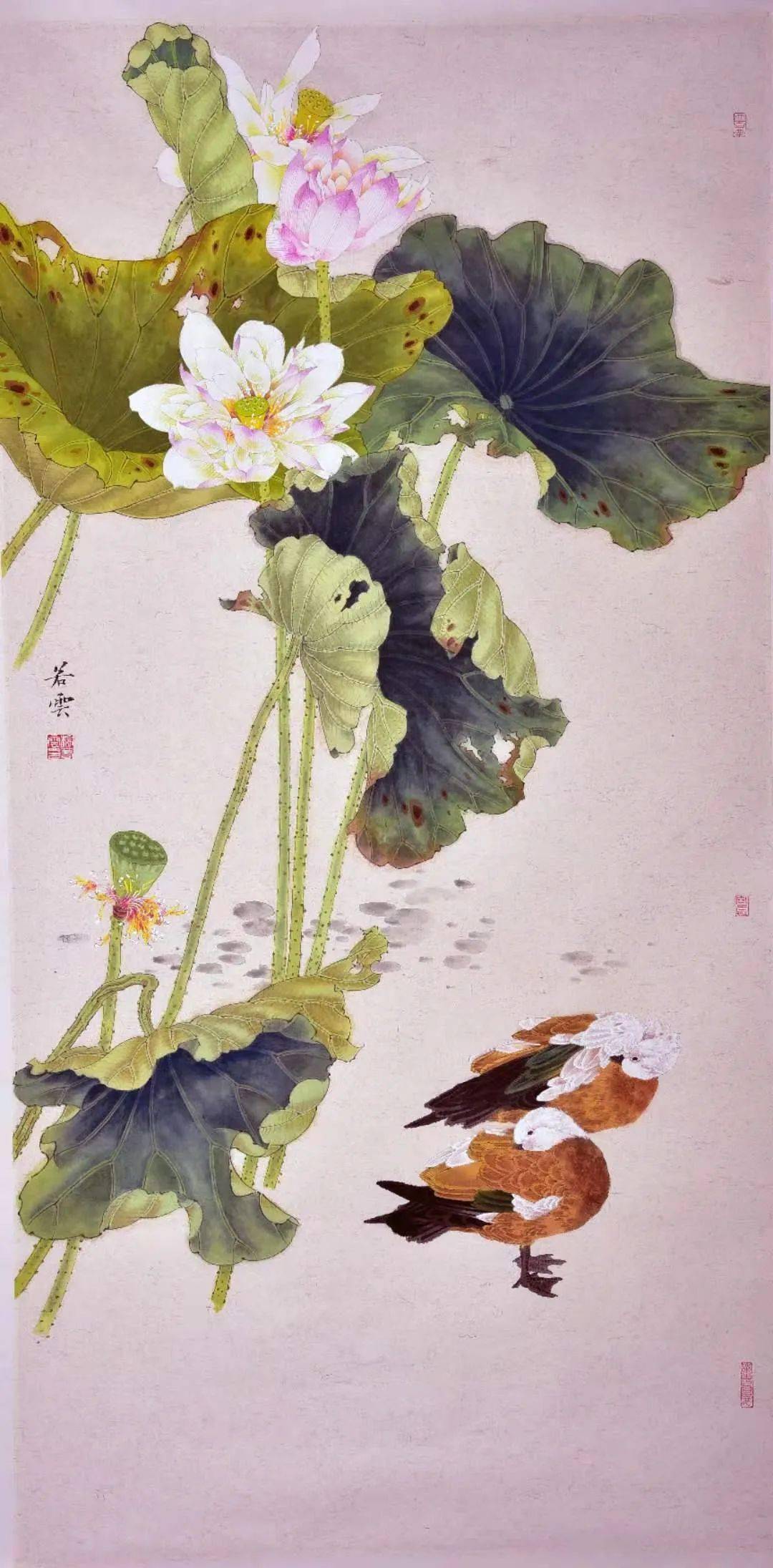 含英咀华薪火相传龚文桢师生花鸟画作品展在京开幕