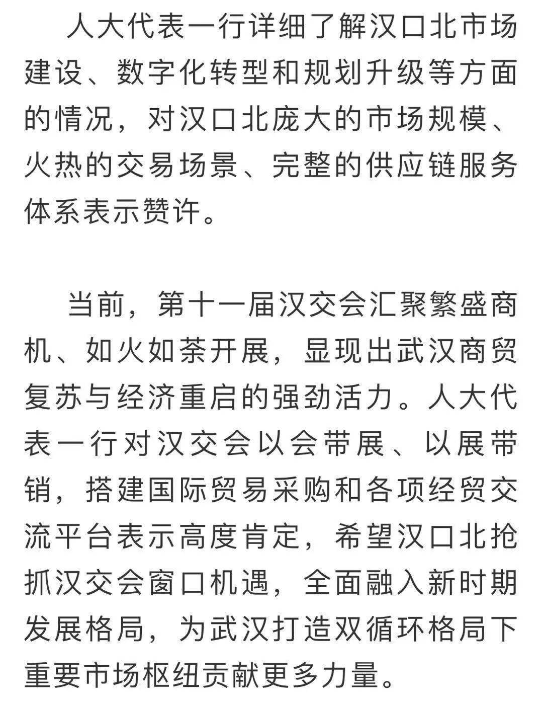 汉交会期间 60多名湖北省人大代表走进汉口北