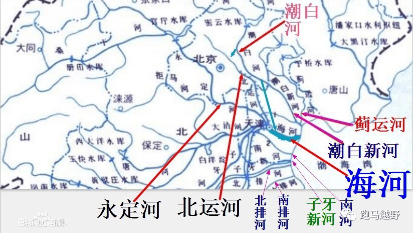 《水经》和《水经注》称"九河"为清,淇,漳,洹,滱易,涞,濡,沽,滹沱九条