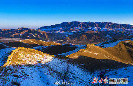 天祝冬日美景 藏在马牙雪山