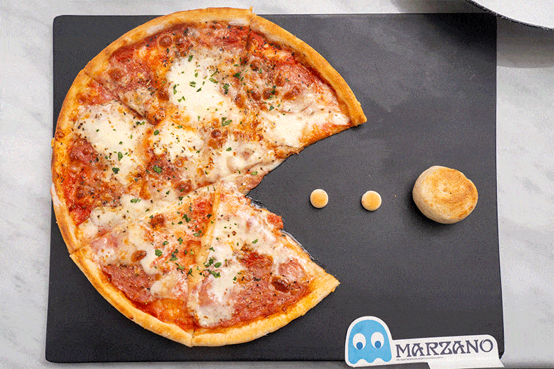 与浓郁的  马斯卡彭芝士激情碰撞  感受舌尖起舞的跳跃 pizzamarzano