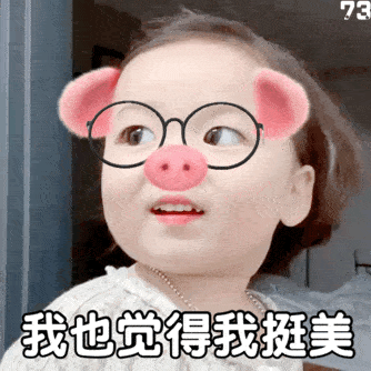 黄夏温表情包:可爱小粉猪