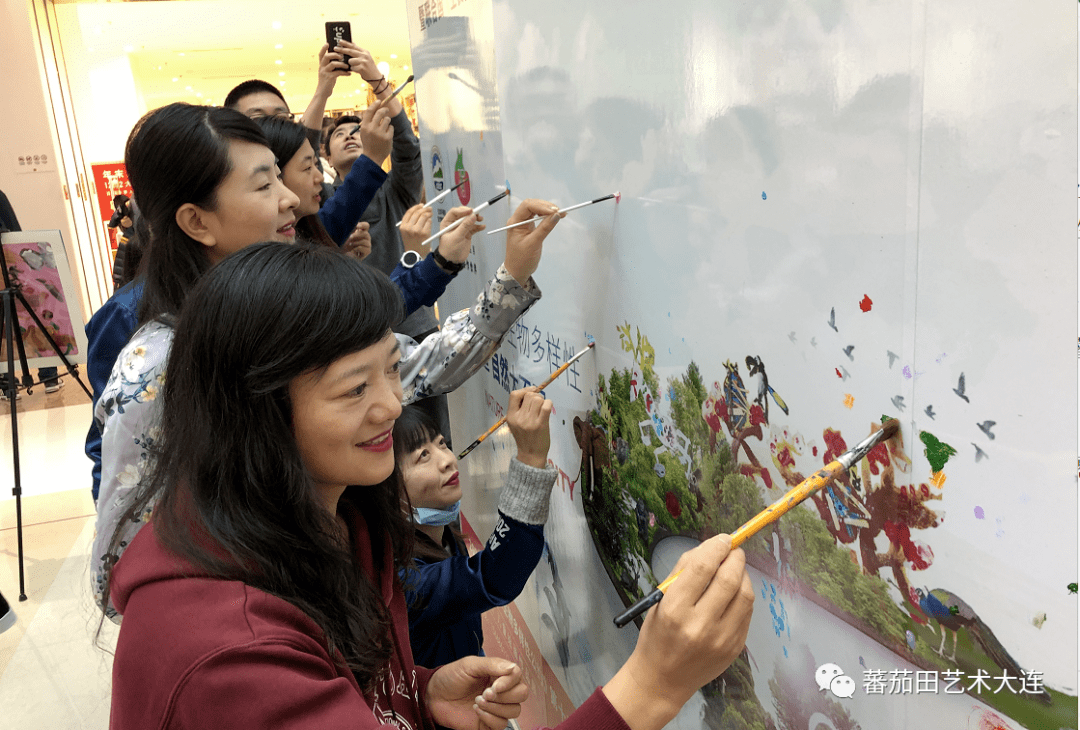 cop15"自然·而然"儿童绘画作品展大连启动仪式,用行动让更多人关注