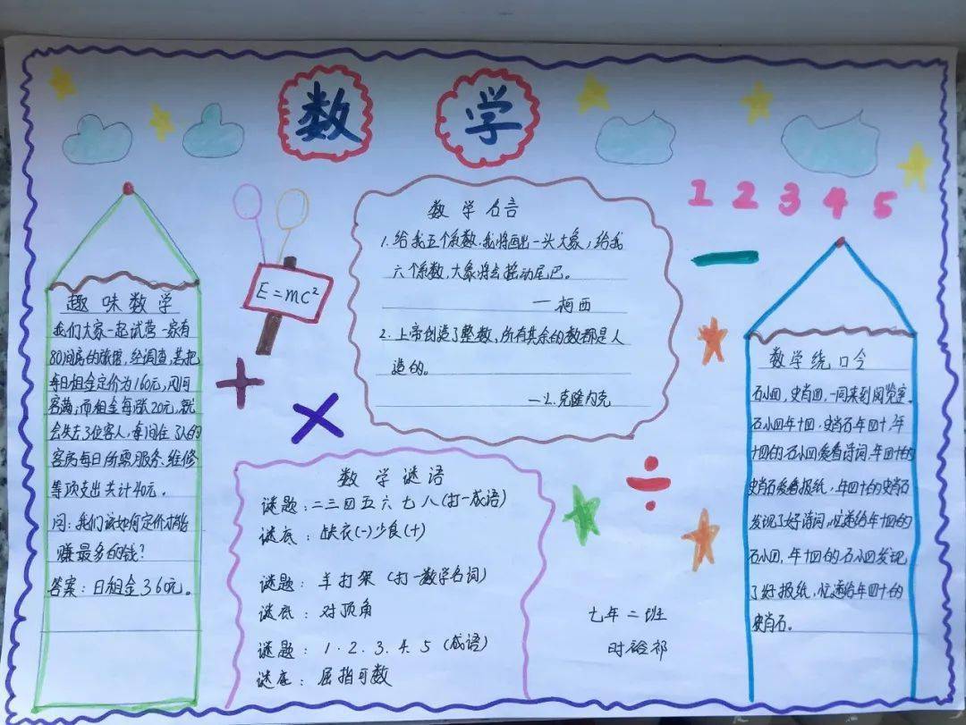 7- 9年级学生各班组建数学学习小组,形成互帮互助的学习小团队.