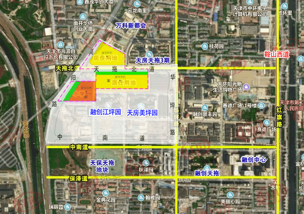 天津南开天拖地块控制性详细规划修改方案 近6万㎡商业用地改住宅