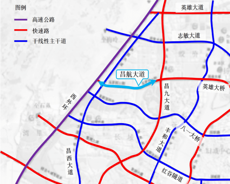 12月15日,南昌市自然资源局发布了《昌航大道(南昌西绕城高速~蛟桥