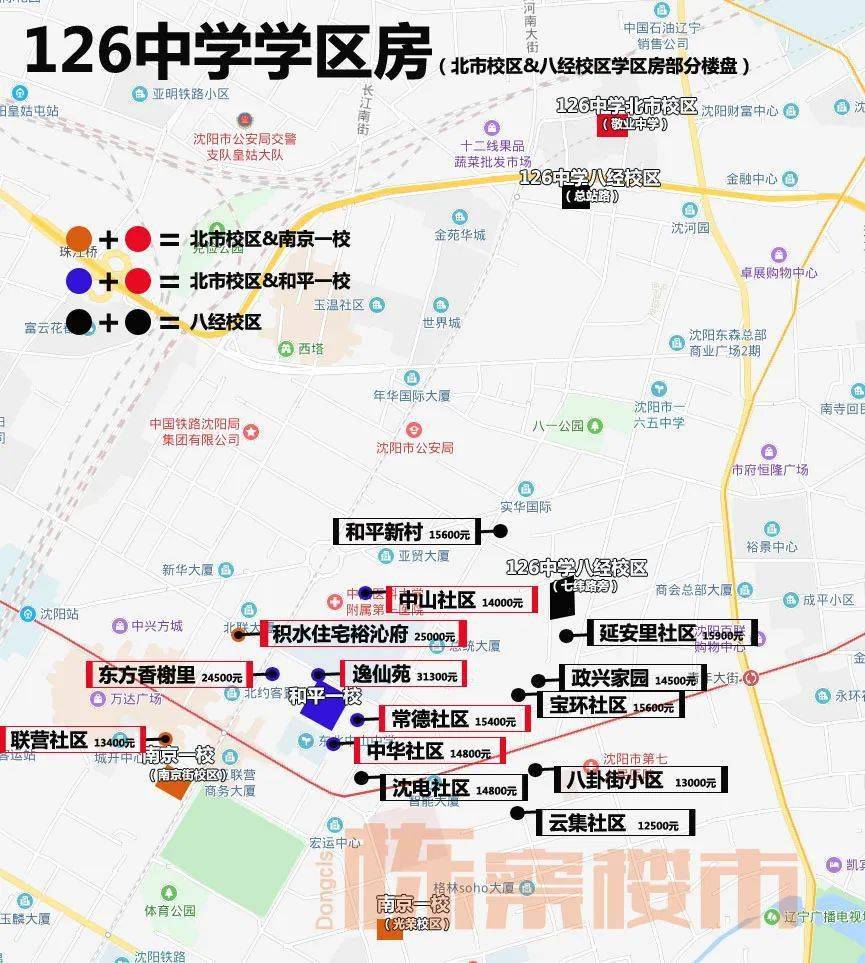 126中学八经校区目前仅有单学区可以选择,价格上对比南昌,134双学区