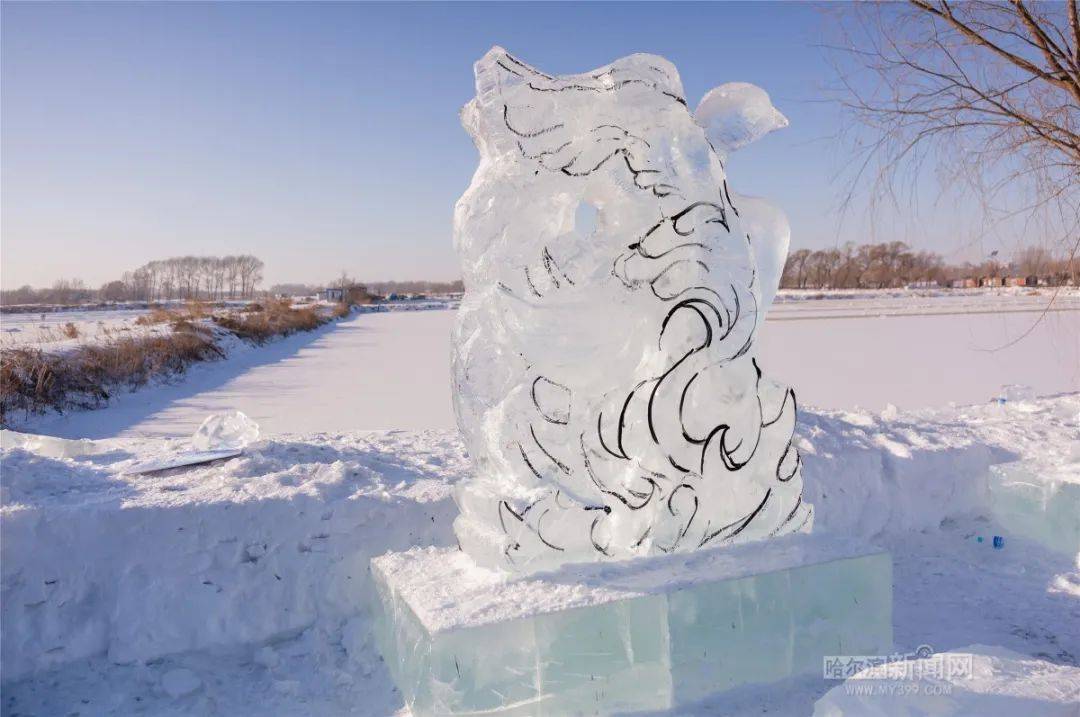 来长岭湖看雪雕冰雕艺术创意大赛丨作品已陆续亮相,水准相当高