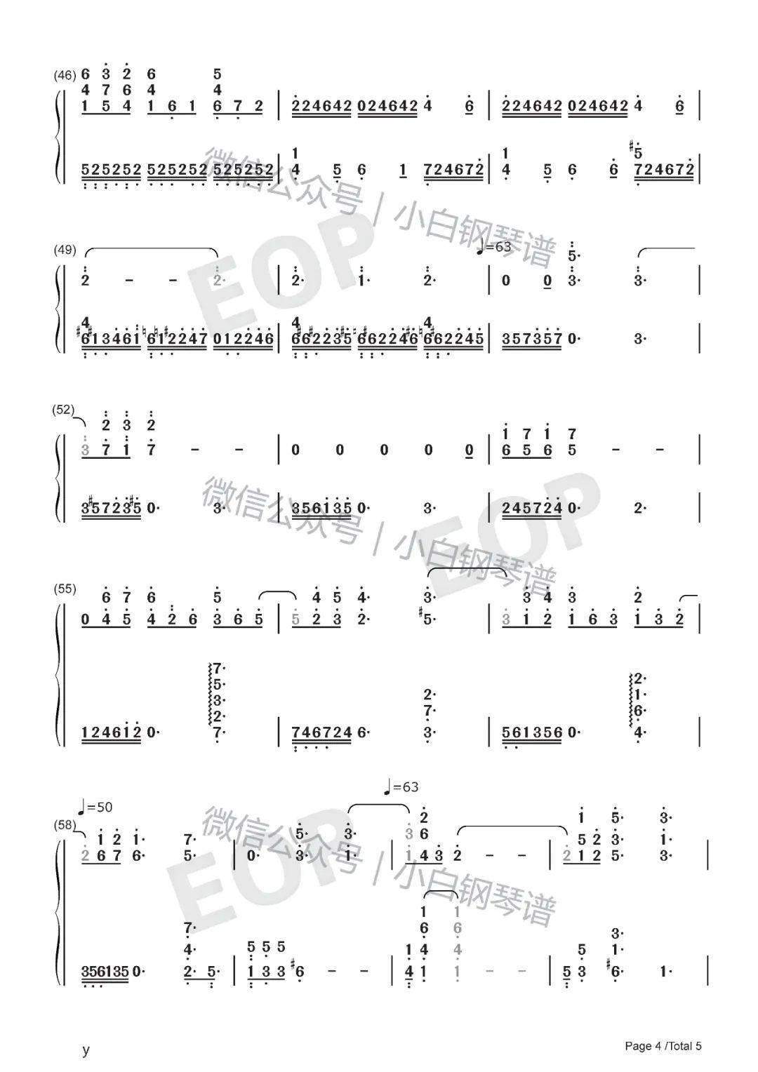 琴谱clairdelune德彪西debussy含简谱