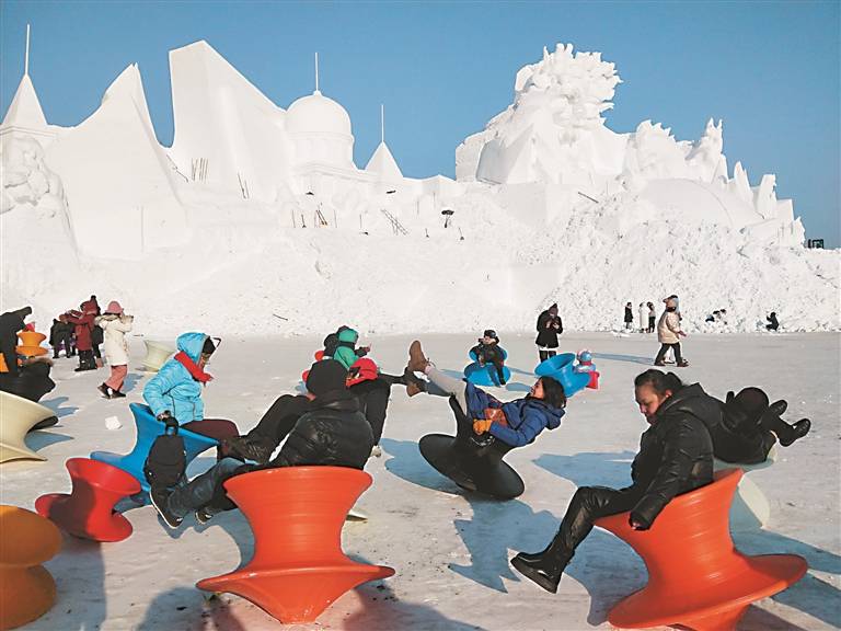 太阳岛雪博会试开园（图）