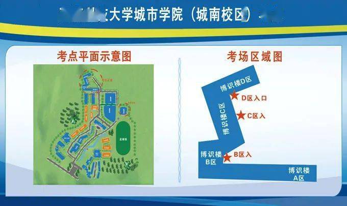 西南科技大学城市学院(城南校区)考点平面示意图 1.