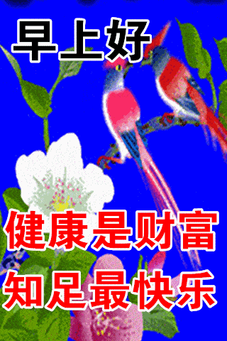 8张创意漂亮的早上好鲜花动画表情图片 免打字的冬日.