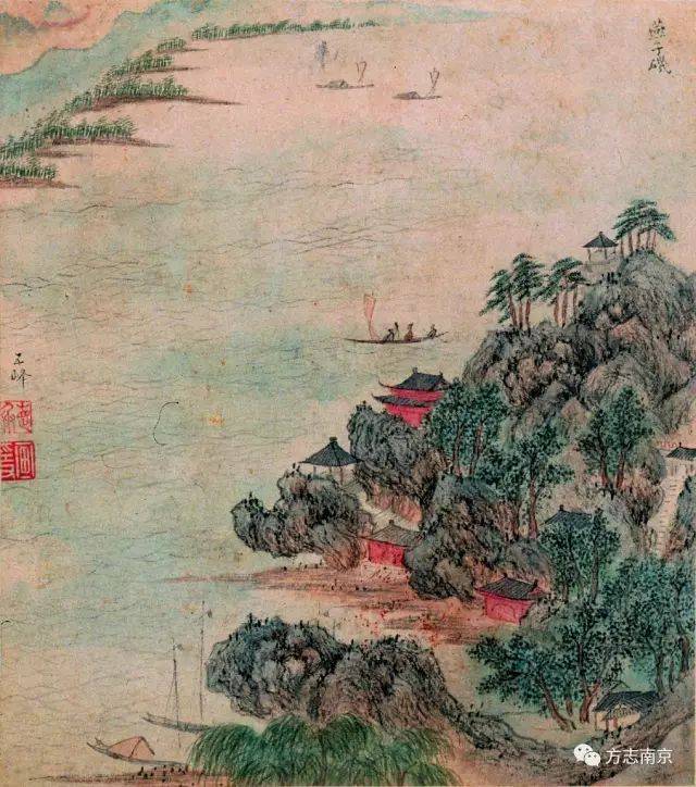 金陵十八景图明代画家笔下浓缩了这座城的山川风光