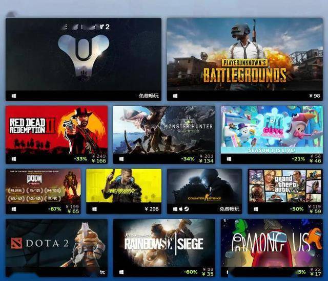 竖版游戏排名2020_Steam2020年度最佳游戏榜单公布,3款国产游戏入