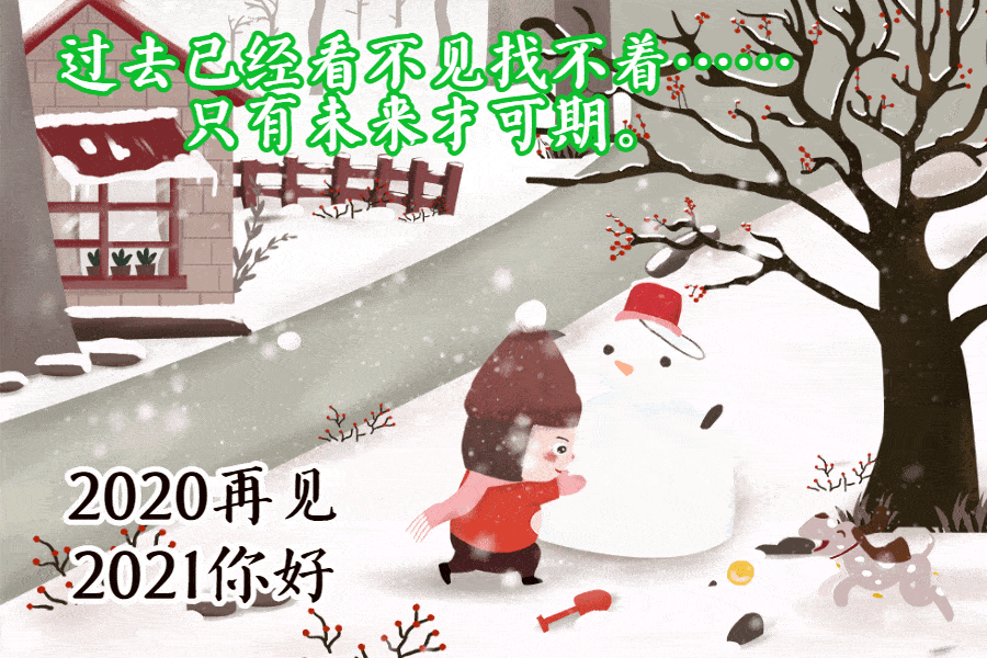 2020再见动态表情祝福图片 2021你好祝福问候动态表情